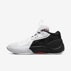 Nike Jordan Zoom Separate Kosárlabda Cipő Férfi Fekete Fehér Piros | NK982FXR